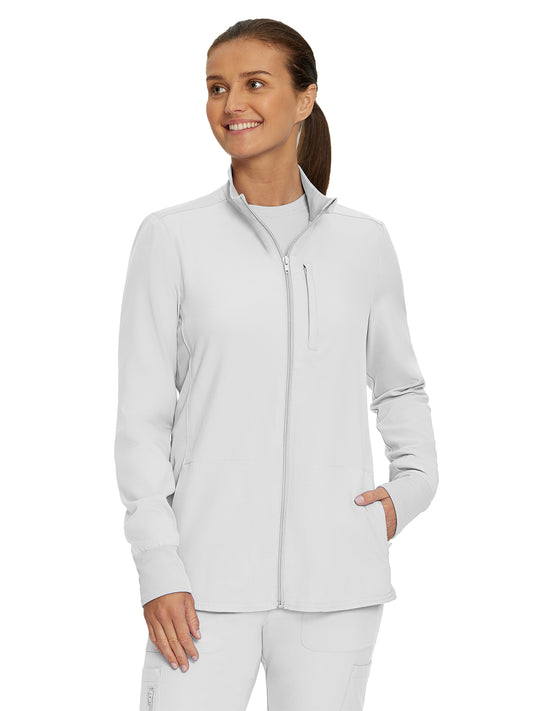 Women's 3-Pocket Mock-Neck Zip-Front Jacket