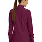 Women's 3-Pocket Mock-Neck Zip-Front Jacket - LJ700 - Wine