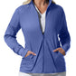 Women's 3-Pocket Mock Neck Zip-Front Scrub Jacket