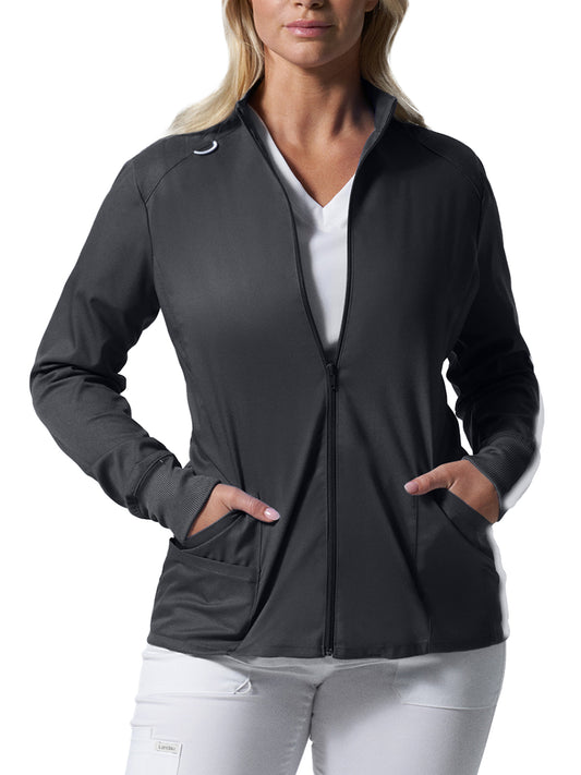 Women's 3-Pocket Mock Neck Zip-Front Jacket