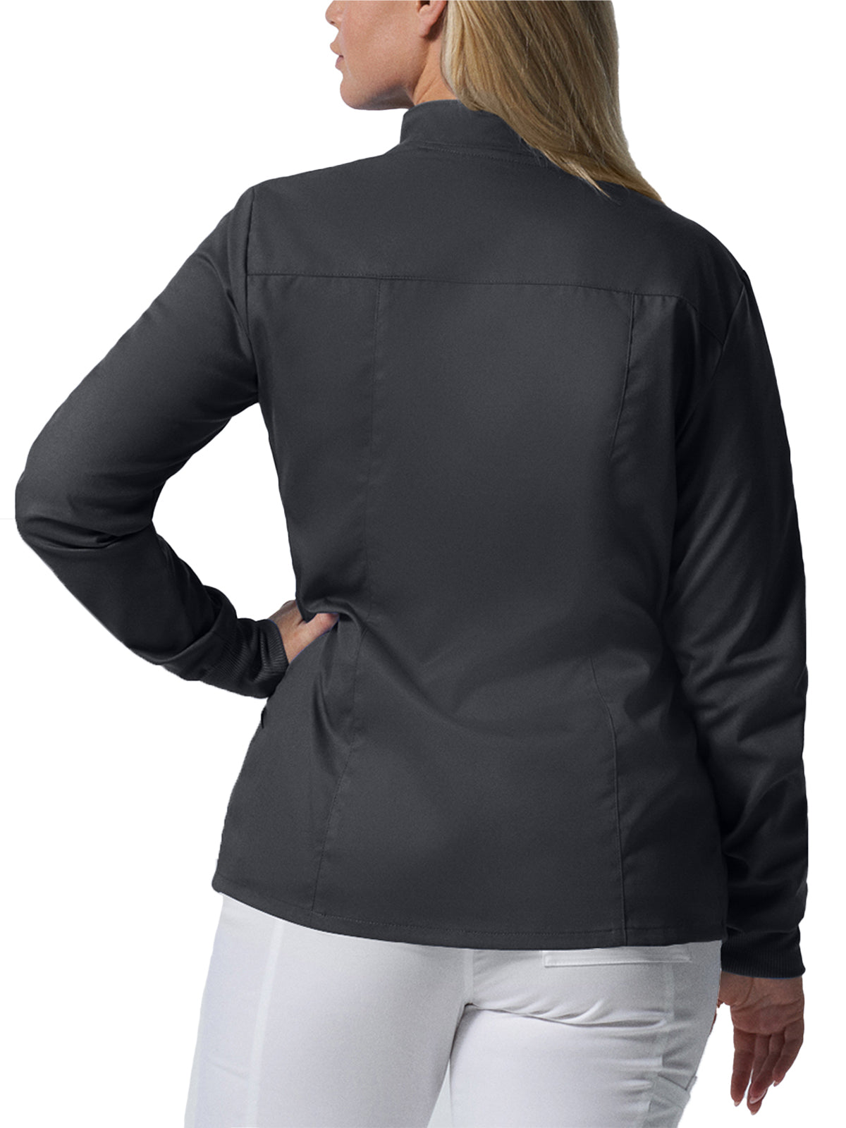 Women's 3-Pocket Mock Neck Zip-Front Jacket