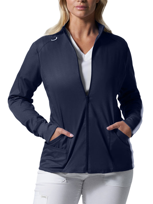 Women's 3-Pocket Mock Neck Zip-Front Jacket