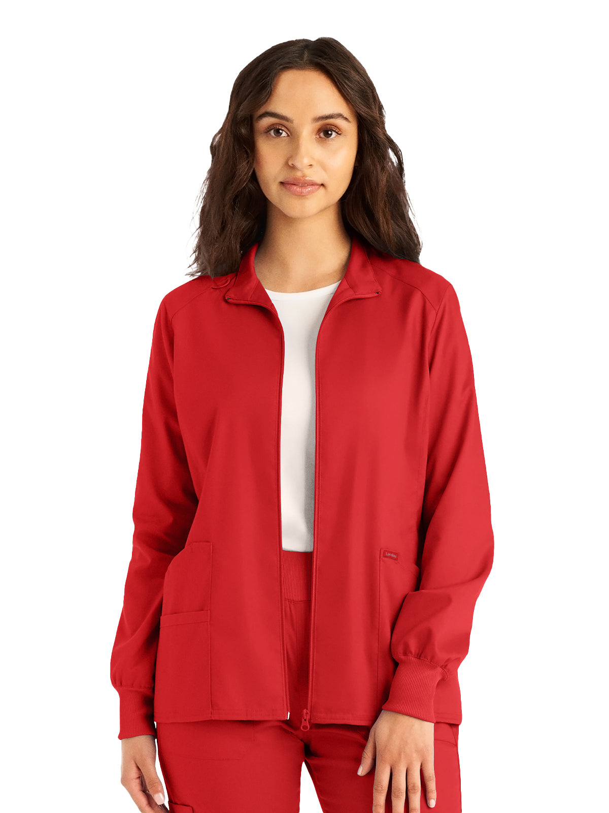 Women's 3-Pocket Mock Neck Zip-Front Jacket