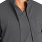 Men's 4-Pocket Mock Neck Zip-Front Scrub Jacket