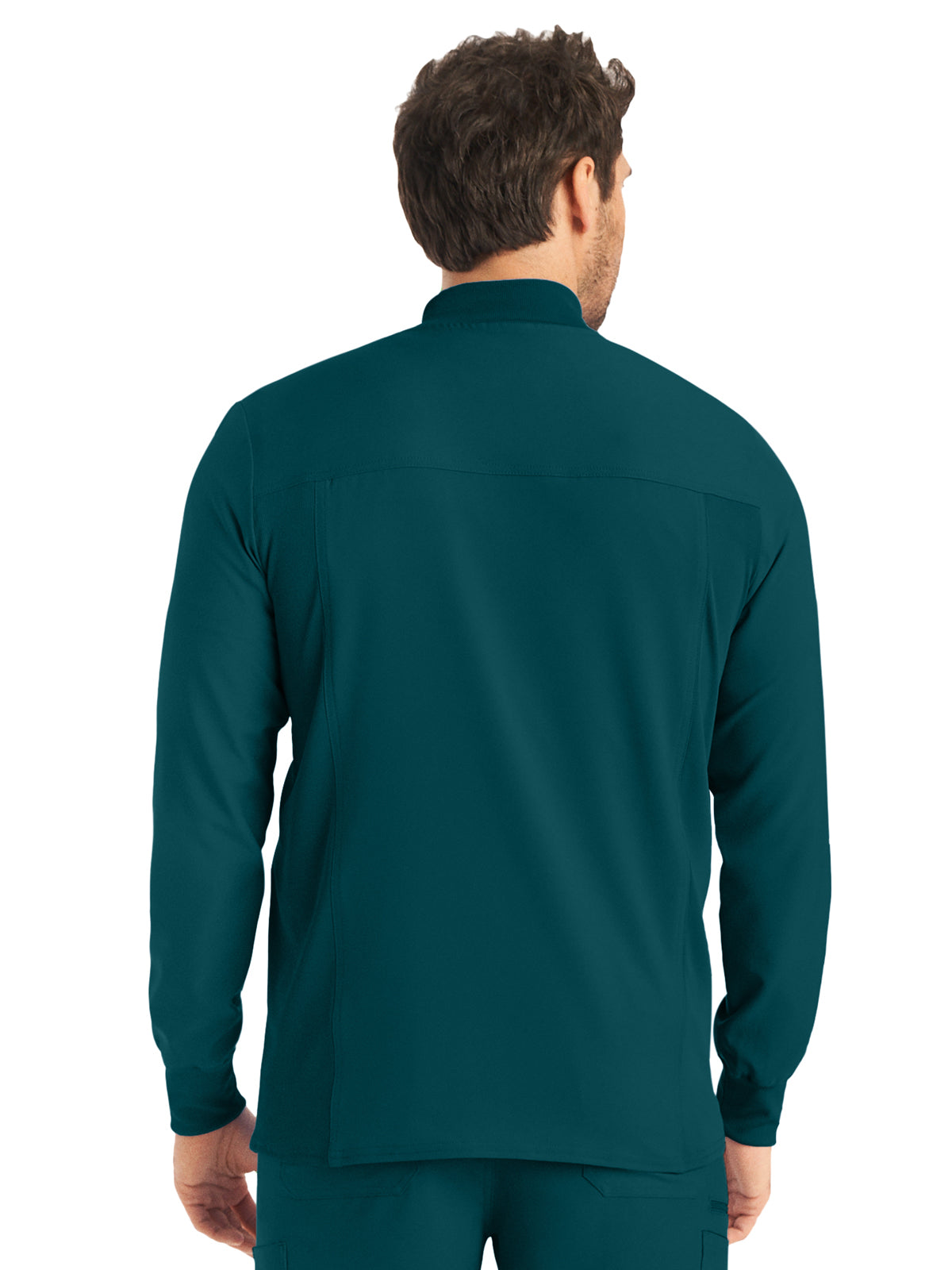 Men's 3-Pocket Mock-Neck Zip-Front Jacket