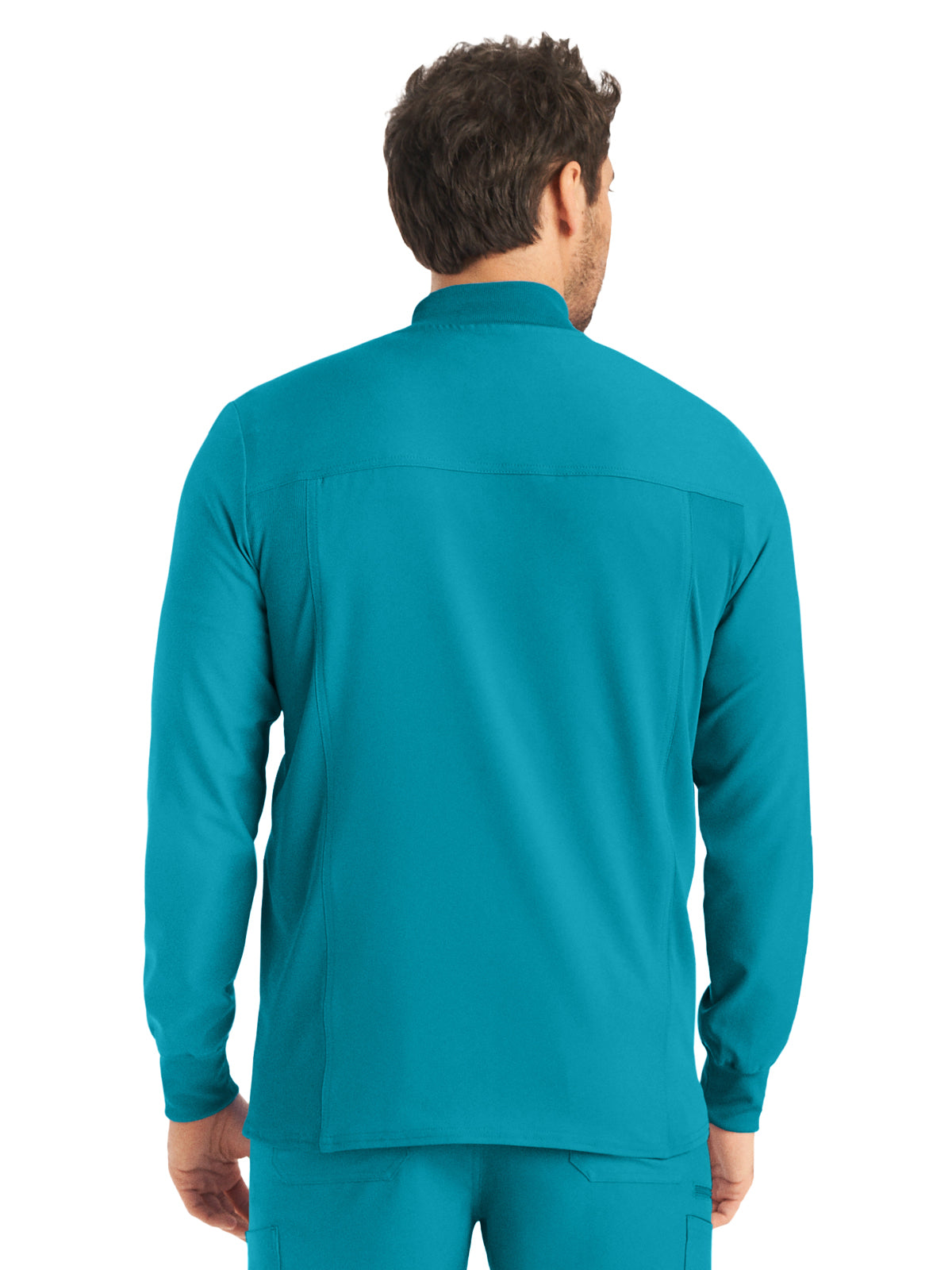 Men's 3-Pocket Mock-Neck Zip-Front Jacket