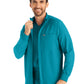 Men's 3-Pocket Mock-Neck Zip-Front Jacket