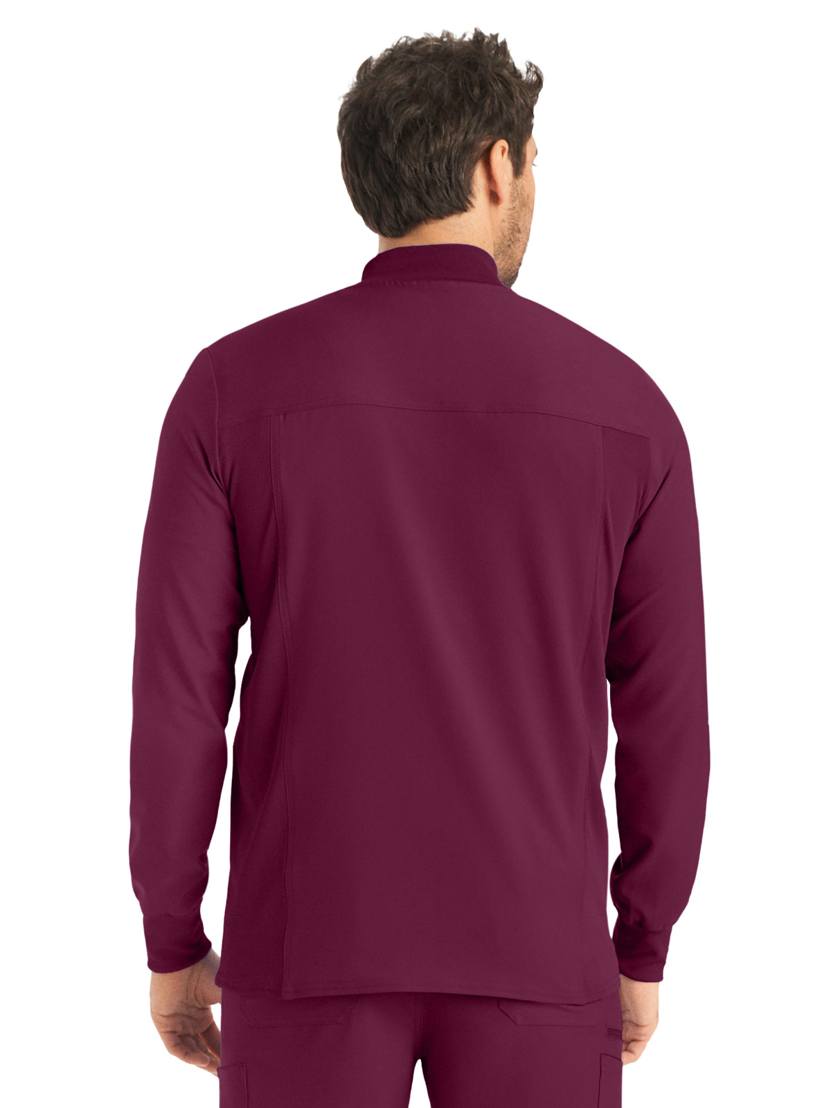 Men's 3-Pocket Mock-Neck Zip-Front Jacket