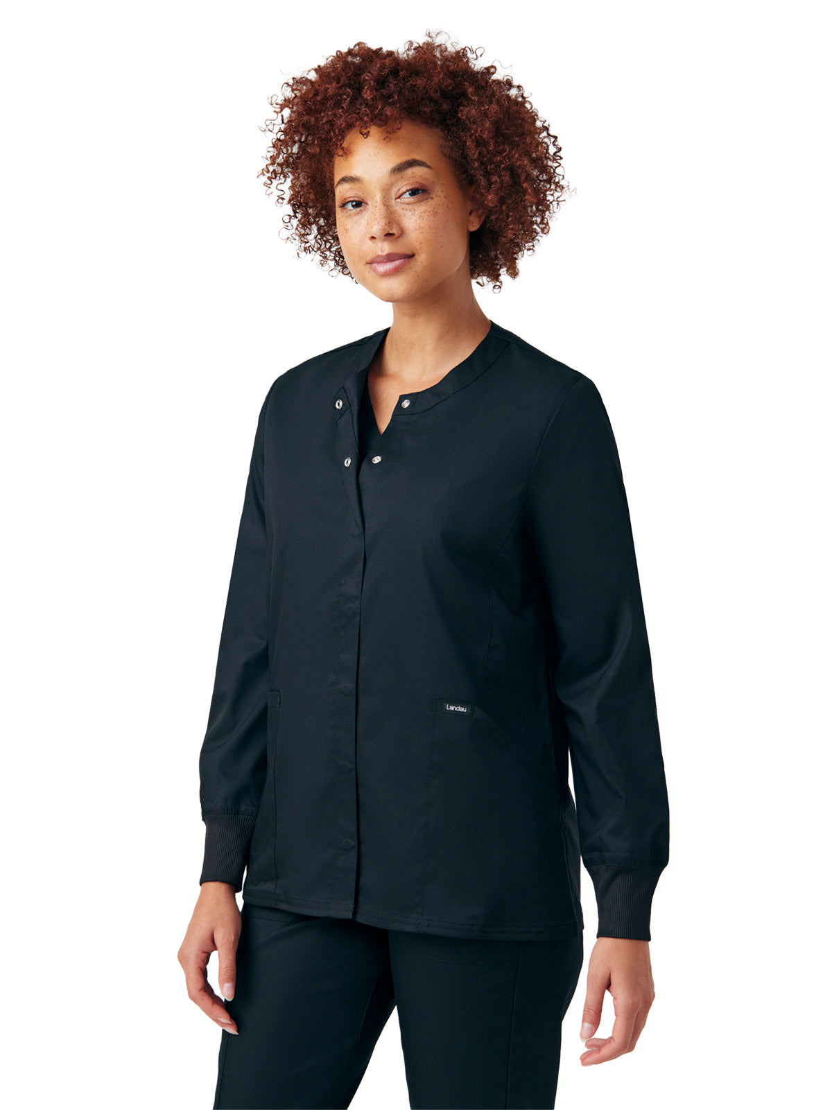 Women's Three-Pocket Scrub Jacket