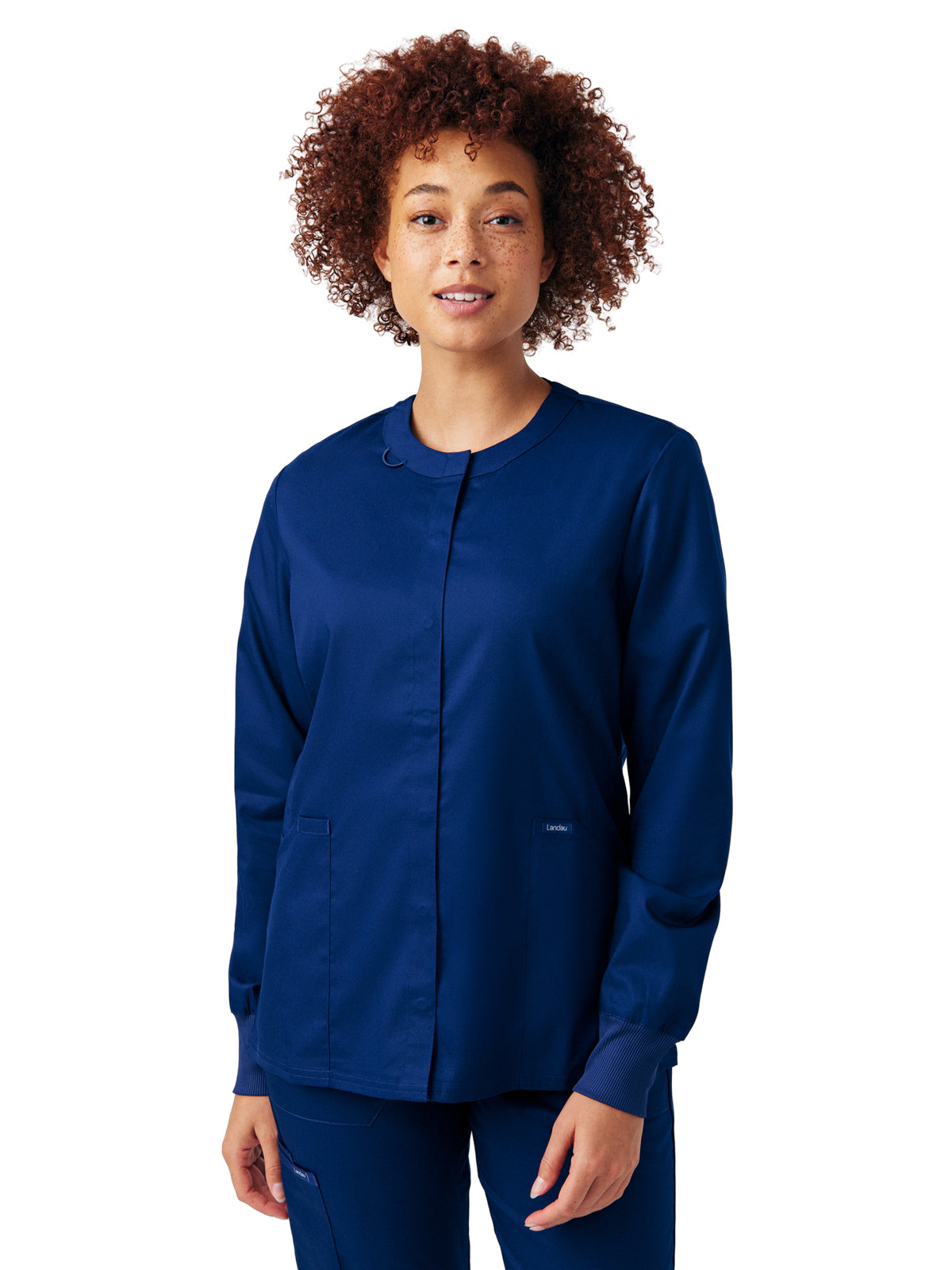 Women's Three-Pocket Scrub Jacket