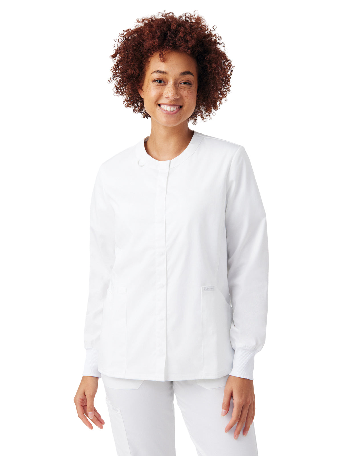 Women's Three-Pocket Scrub Jacket