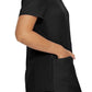 Women's 3-Pocket Rib-Knit Neckline V-Neck Scrub Top