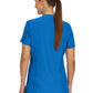 Women's 3-Pocket Rib-Knit Neckline V-Neck Scrub Top