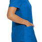 Women's 3-Pocket Rib-Knit Neckline V-Neck Scrub Top