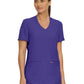 Women's 3-Pocket Rib-Knit Neckline V-Neck Scrub Top