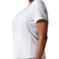 Women's 3-Pocket Rib-Knit Neckline V-Neck Scrub Top