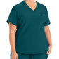 Women's 2-Pocket Shirttail Hemline V-Neck Scrub Top