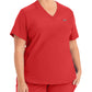 Women's 2-Pocket Shirttail Hemline V-Neck Scrub Top