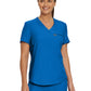 Women's 2-Pocket Shirttail Hemline V-Neck Scrub Top