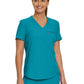 Women's 2-Pocket Shirttail Hemline V-Neck Scrub Top