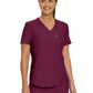 Women's 2-Pocket Shirttail Hemline V-Neck Scrub Top