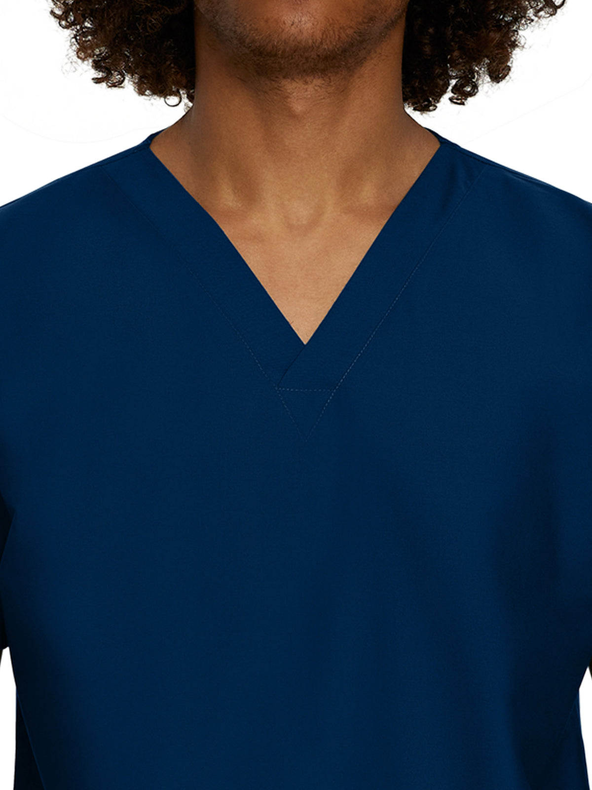 Unisex No-Pocket Tuckable V-Neck Scrub Top