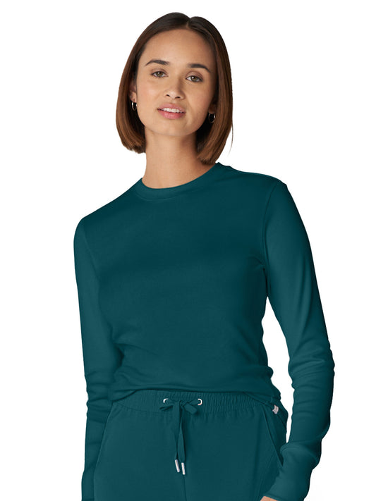 Women's 1-Pocket Long-Sleeve Crew Neck Underscrub Tee