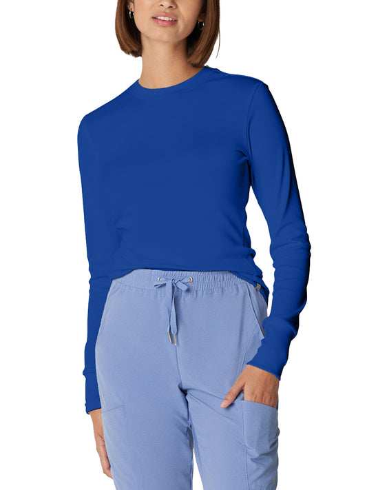 Women's 1-Pocket Long-Sleeve Crew Neck Underscrub Tee