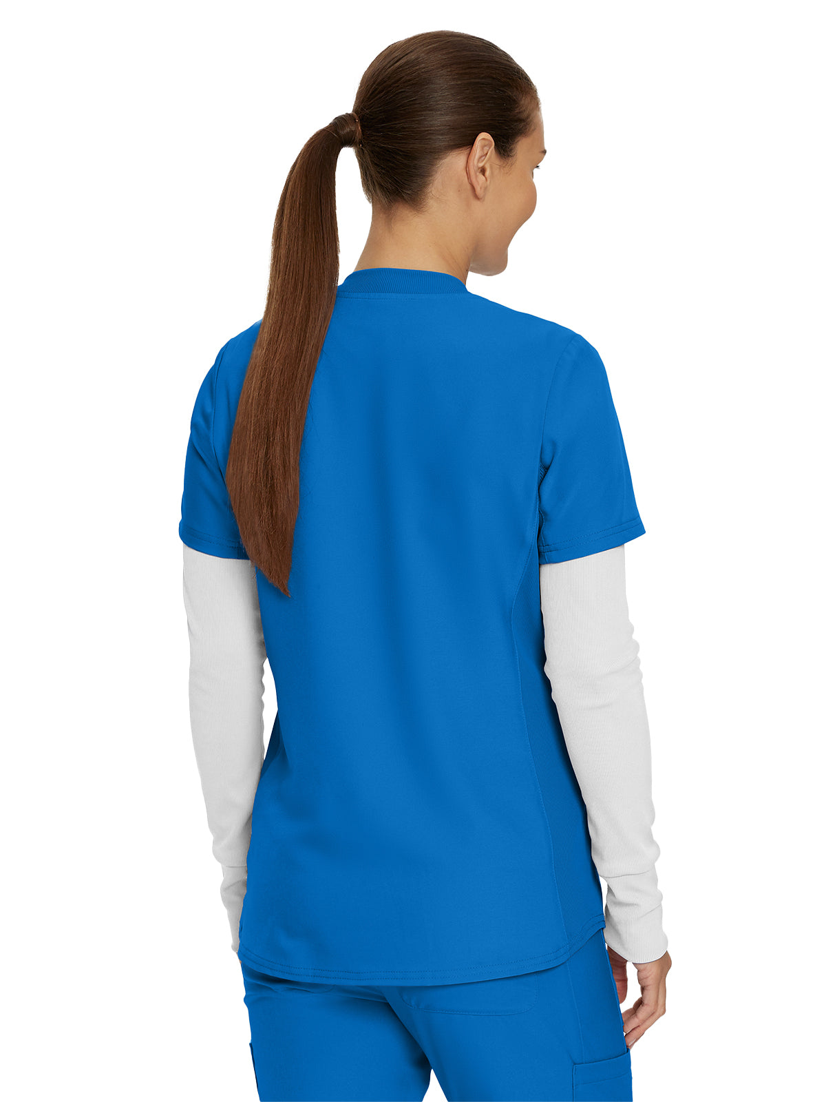 Women's 1-Pocket Long-Sleeve Crew Neck Underscrub Tee