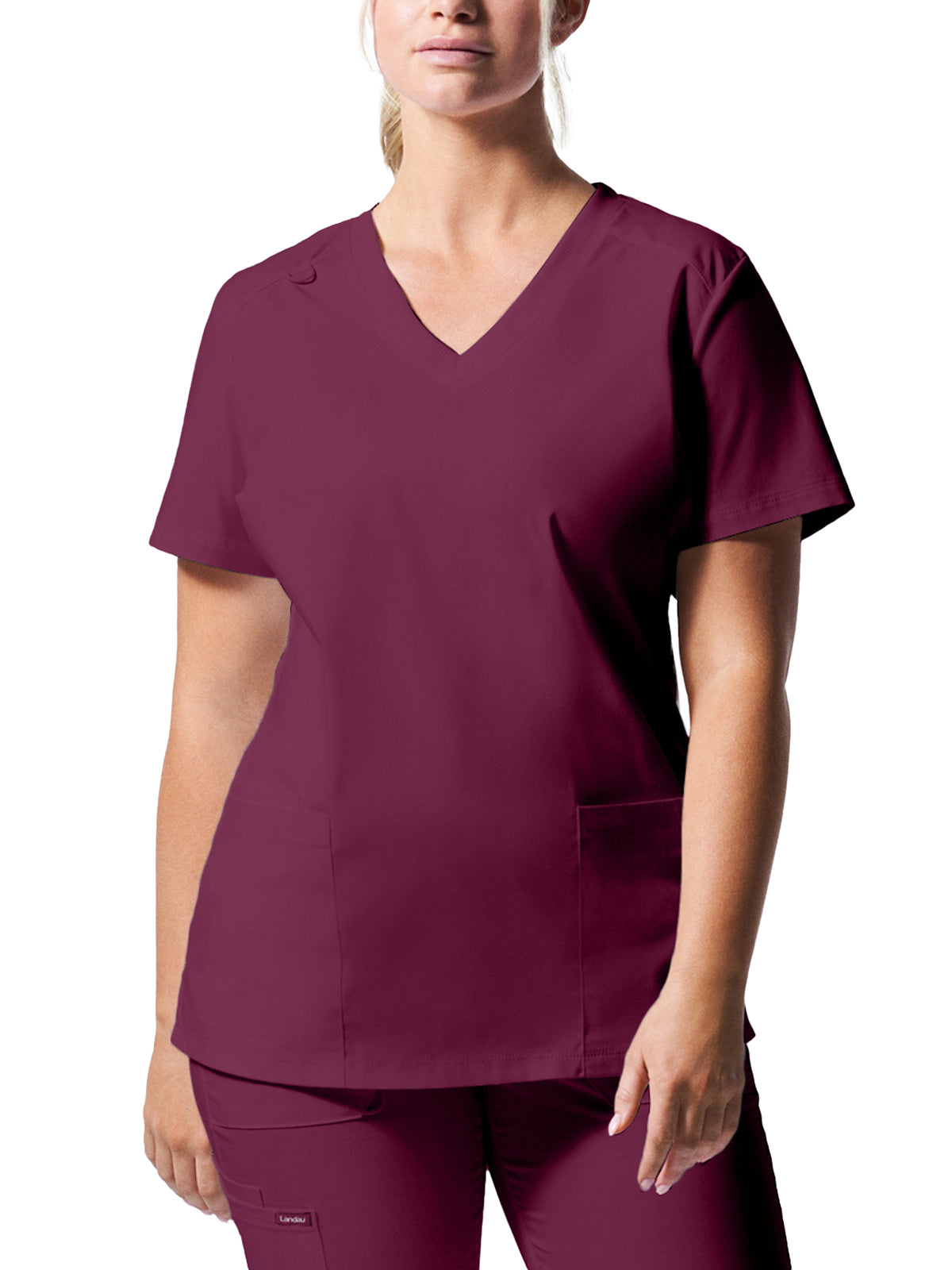 Women's 3-Pocket V-Neck Scrub Top