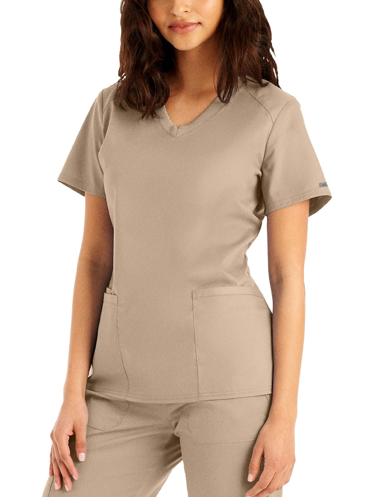 Women's 3-Pocket V-Neck Scrub Top