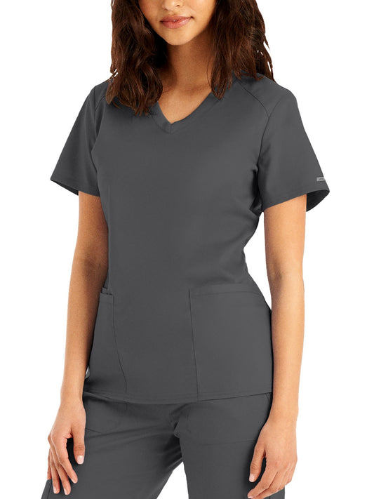 Women's 3-Pocket V-Neck Scrub Top