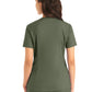 Women's 2-Pocket Back Princess Seamed V-Neck Top - LT107 - Olive Moss