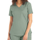 Women's 2-Pocket Back Princess Seamed V-Neck Scrub Top