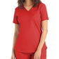 Women's 2-Pocket Back Princess Seamed V-Neck Scrub Top