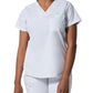 Women's 2-Pocket Back Princess Seamed V-Neck Scrub Top