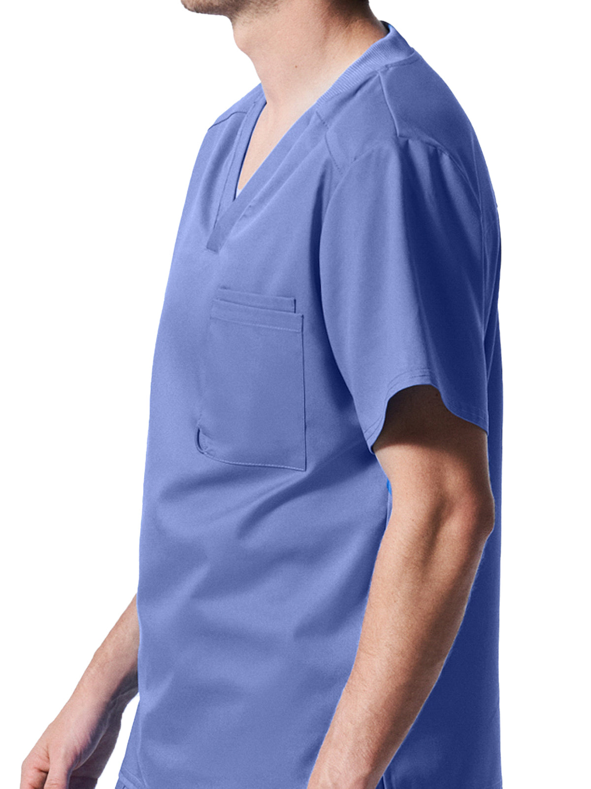 Men's 2-Pocket Tuckable V-Neck Scrub Top