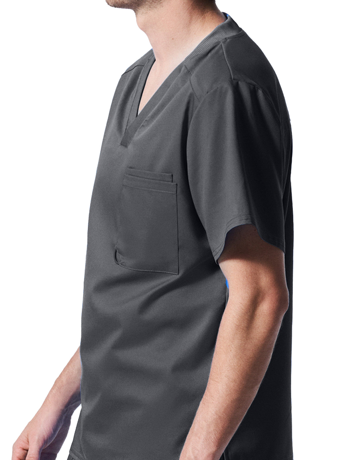 Men's 2-Pocket Tuckable V-Neck Scrub Top