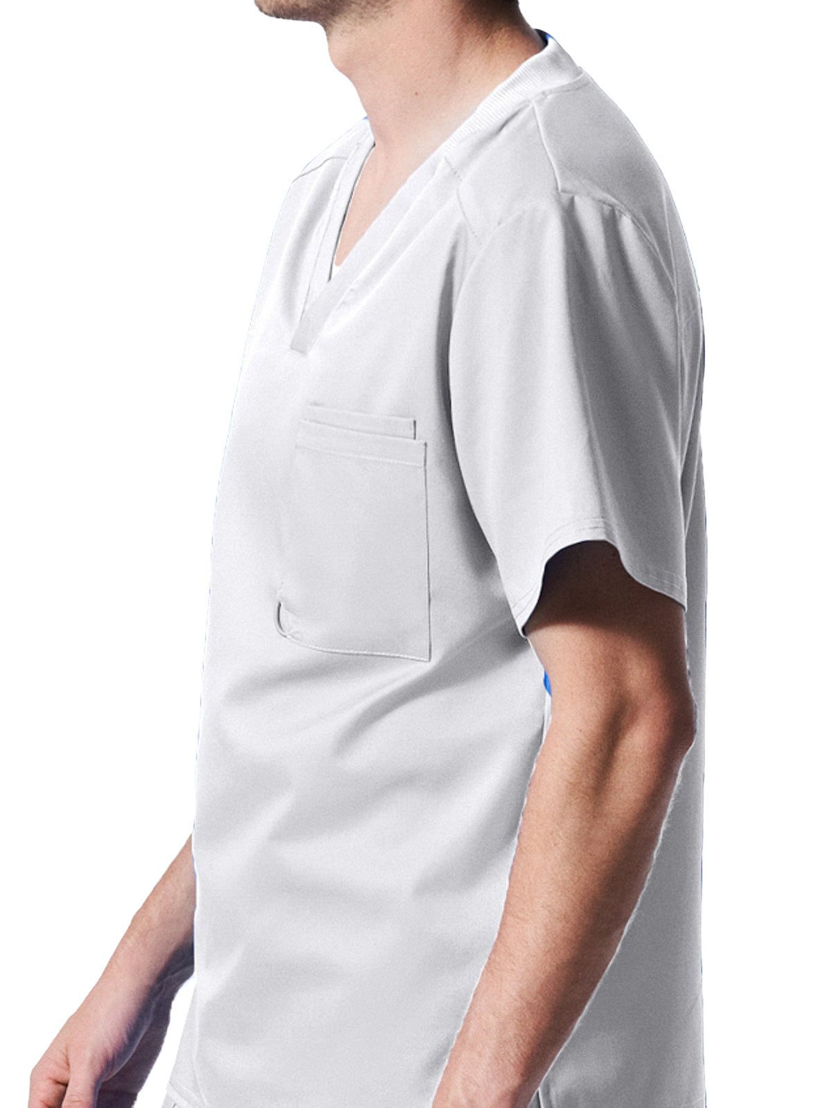 Men's 2-Pocket Tuckable V-Neck Scrub Top