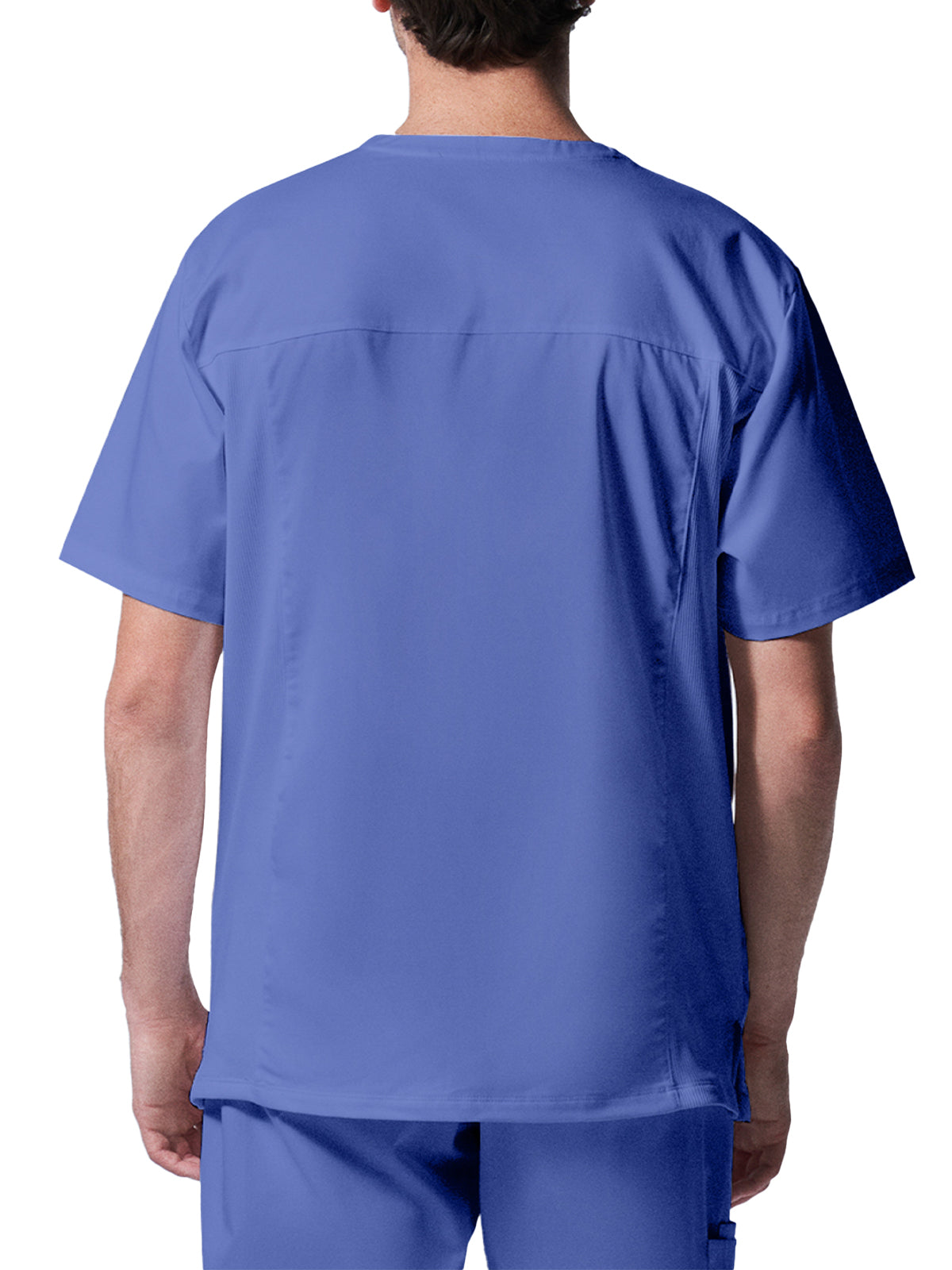 Men's 4-Pocket Back Yoke V-Neck Top