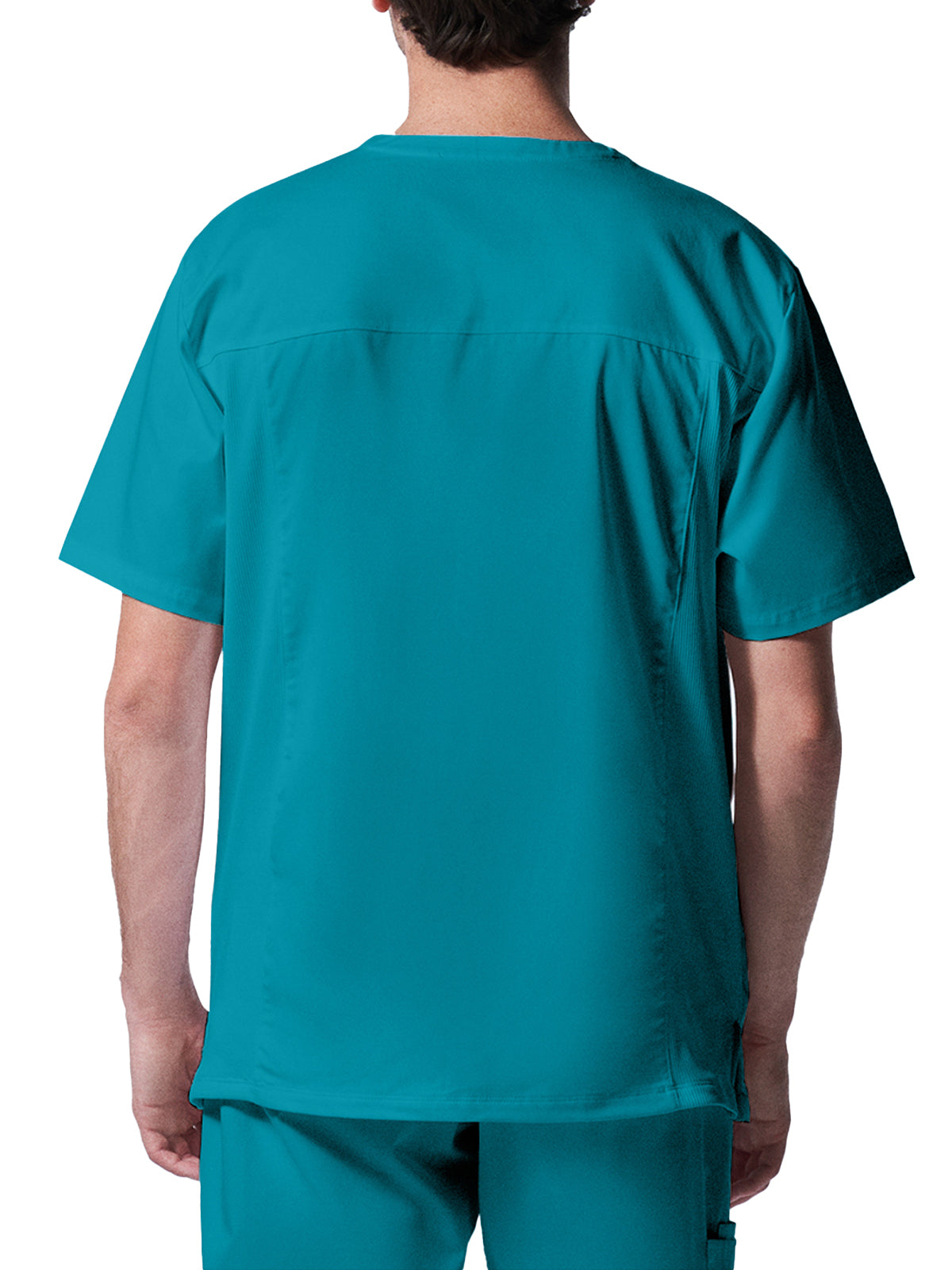 Men's 4-Pocket Back Yoke V-Neck Top