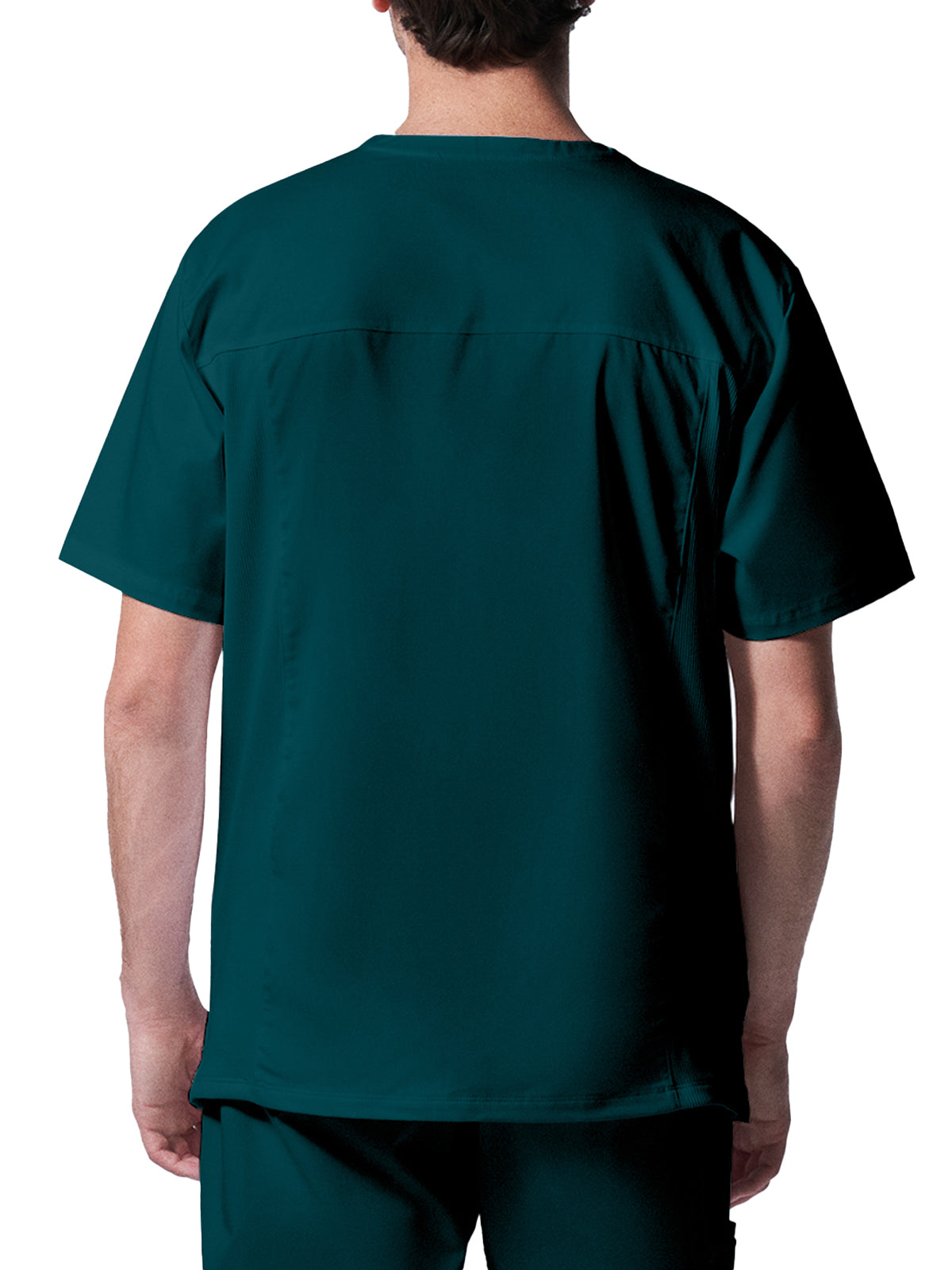 Men's 4-Pocket Back Yoke V-Neck Scrub Top