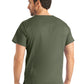 Men's 4-Pocket Back Yoke V-Neck Top - LT109 - Olive Moss