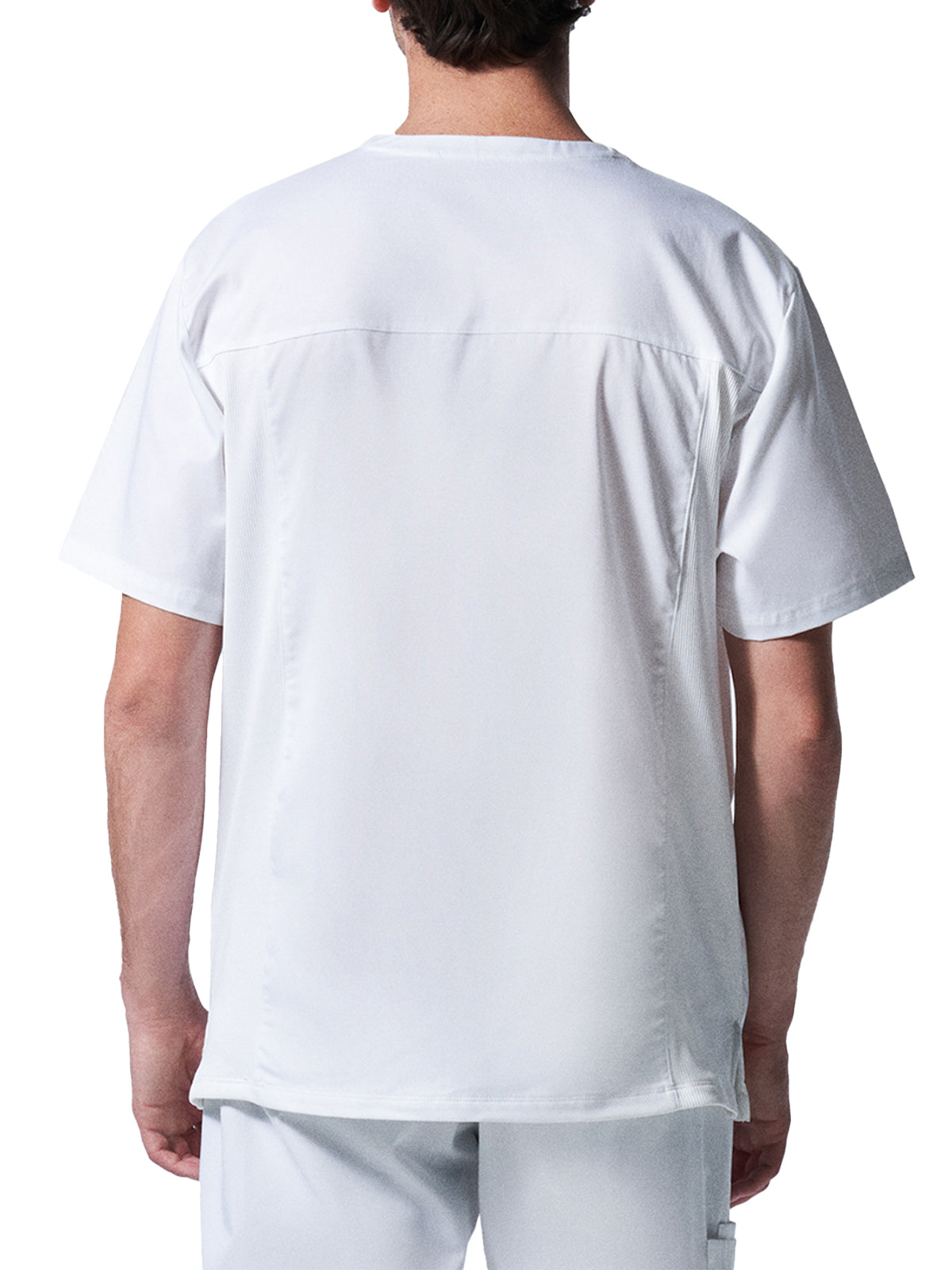 Men's 4-Pocket Back Yoke V-Neck Top