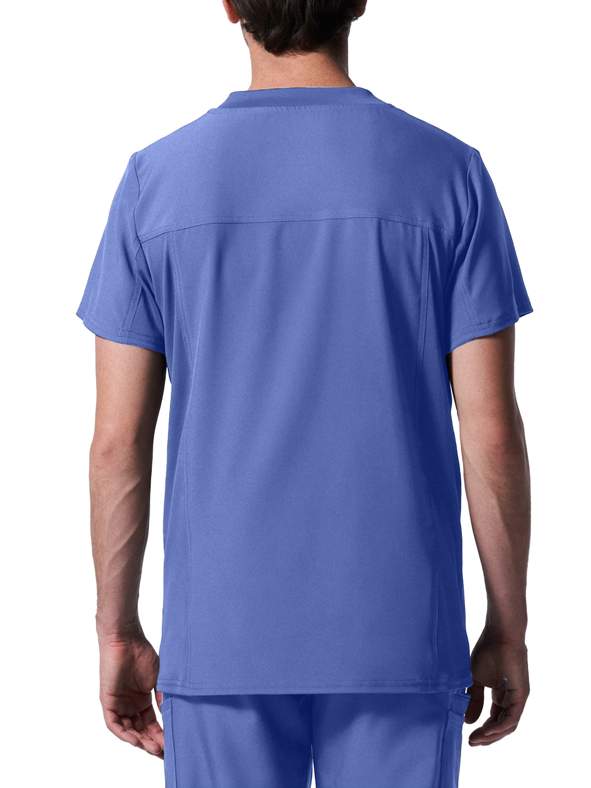 Men's 4-Pocket Back Yoke V-Neck Top