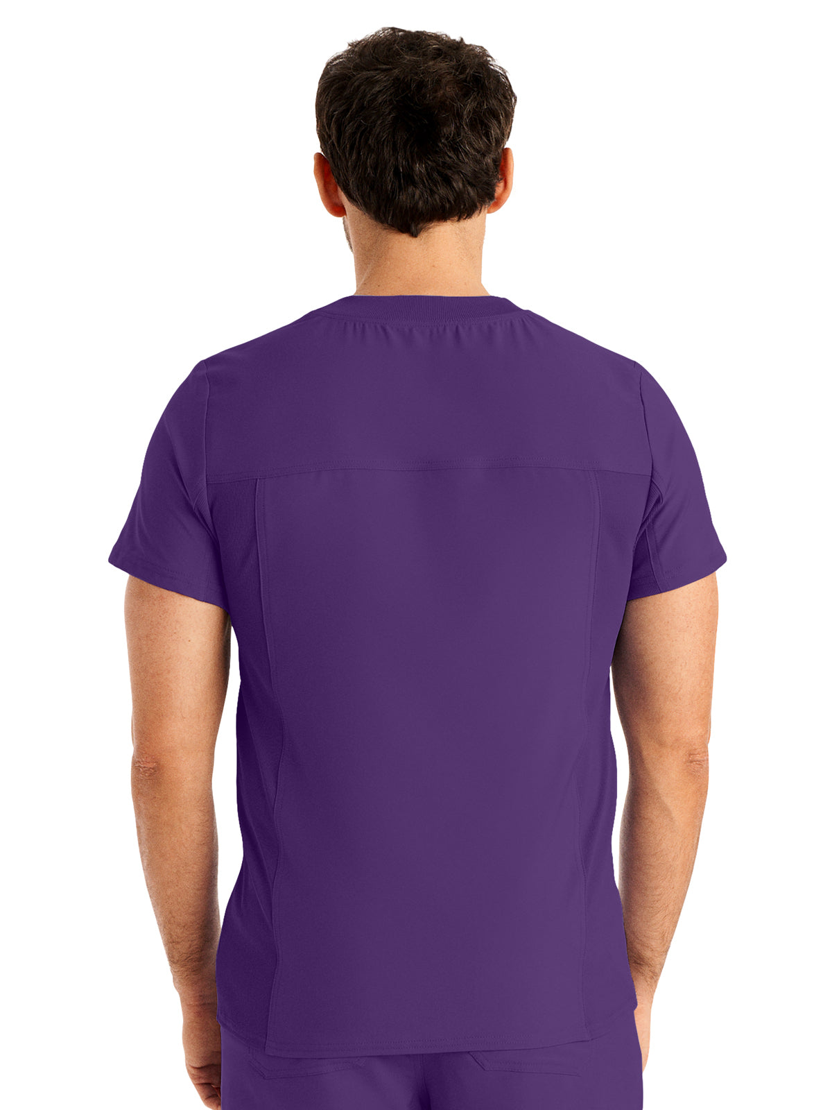 Men's 4-Pocket Back Yoke V-Neck Top