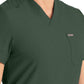 Men's 4-Pocket Back Yoke V-Neck Scrub Top