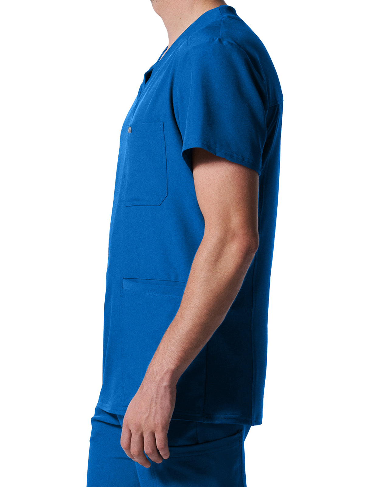 Men's 4-Pocket Back Yoke V-Neck Top