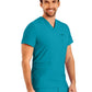 Men's 4-Pocket Back Yoke V-Neck Scrub Top