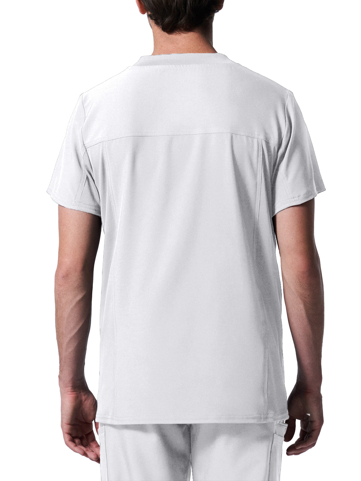 Men's 4-Pocket Back Yoke V-Neck Top